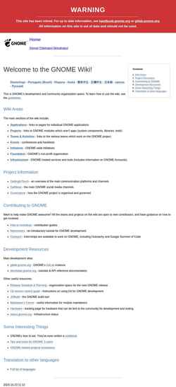 Ekran görüntüsü wiki.gnome.org