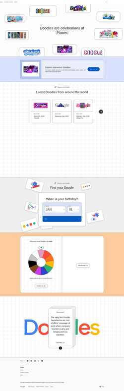 Снимак екрана doodles.google