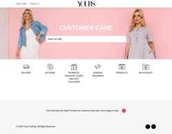 Screenshot help.yoursclothing.com