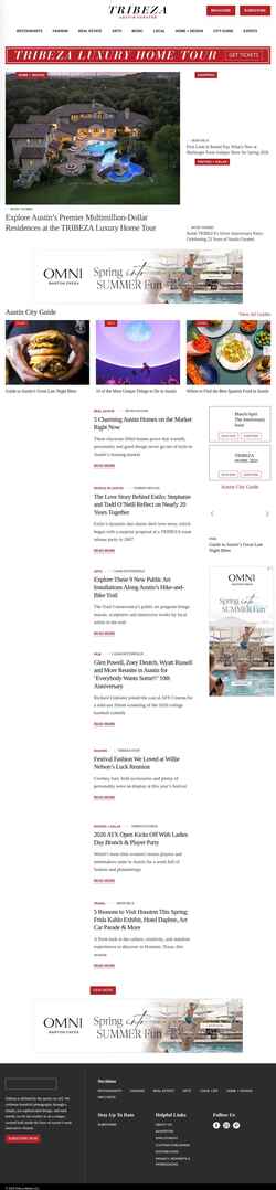 Screenshot tribeza.com