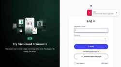 Екранна снимка login.siteground.com