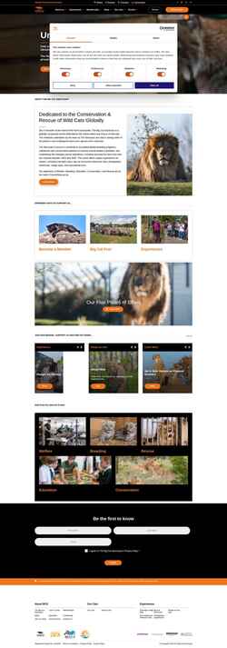 Schermata thebigcatsanctuary.org