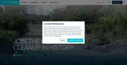 Captură de ecran theoceancleanup.com