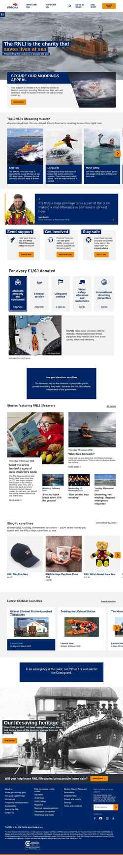 Screenshot rnli.org