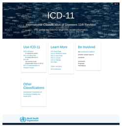 Capture d'écran icd.who.int