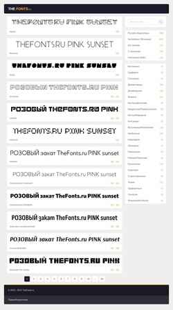 Screenshot thefonts.ru