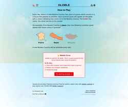 Skærmbillede globle-game.com