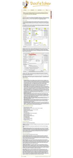 Снимак екрана docfetcher.sourceforge.io