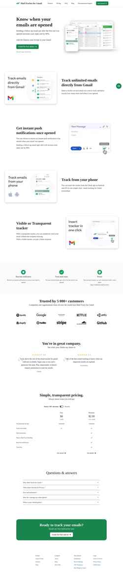 Captura de tela mailtrack.email