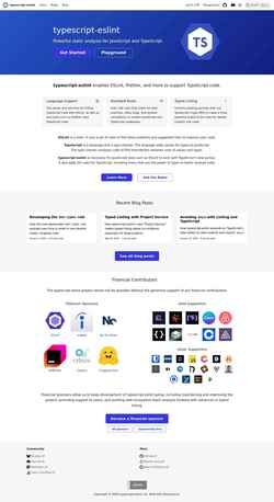 Ekran görüntüsü typescript-eslint.io