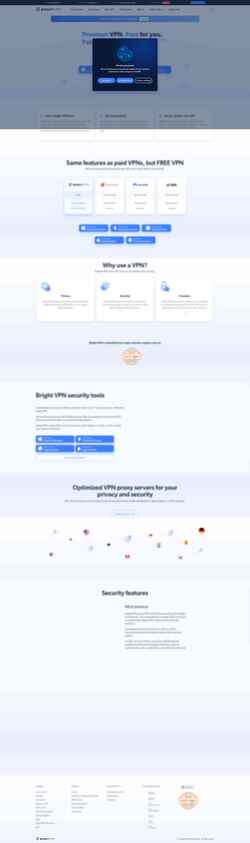 Schermafbeelding brightvpn.com