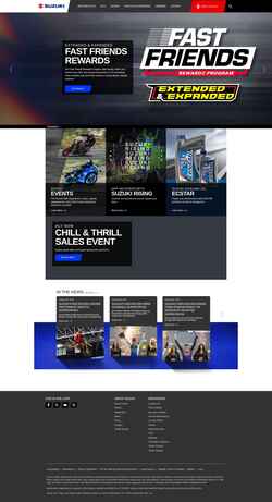 Captura de pantalla suzukicycles.com