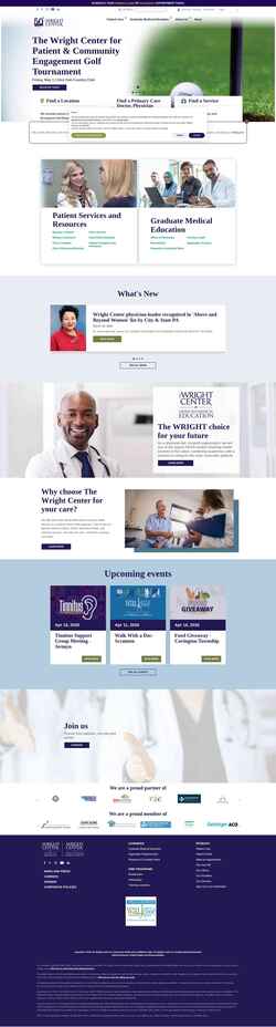 Screenshot thewrightcenter.org