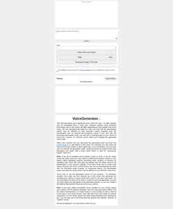Captura de tela voicegenerator.io