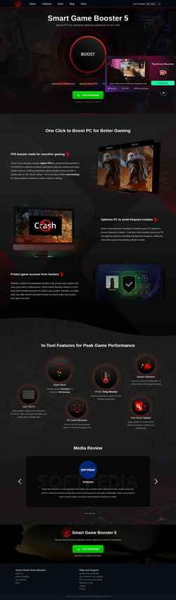 Captură de ecran gamebooster.itopvpn.com