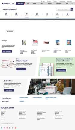 Capture d'écran store.usps.com