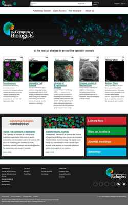 Snímka obrazovky journals.biologists.com