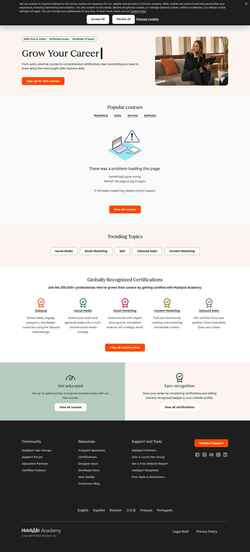 Zrzut ekranu academy.hubspot.com