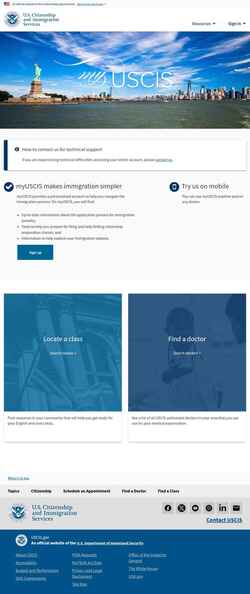 截屏 my.uscis.gov