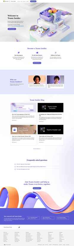 Skjermdump insider.teams.com