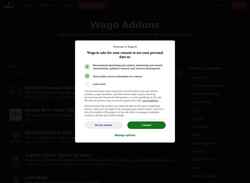 Skjermdump addons.wago.io