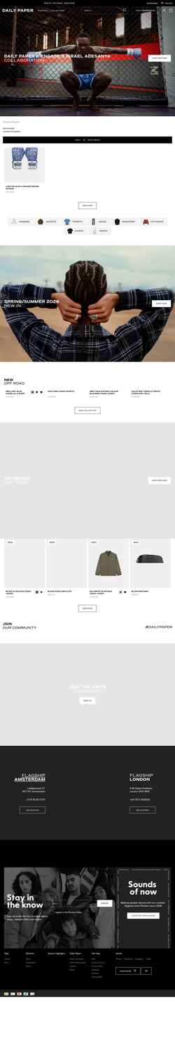 Снимак екрана dailypaperclothing.com