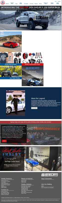 Captură de ecran shelby.com