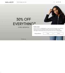 Screenshot selectfashion.co.uk