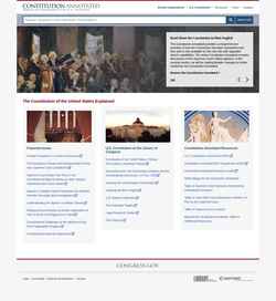 Captura de pantalla constitution.congress.gov