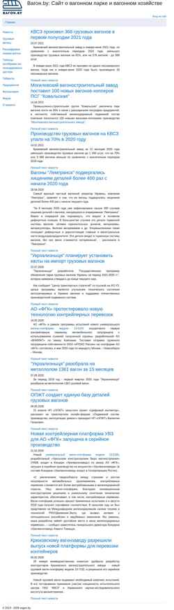 Schermata vagon.by
