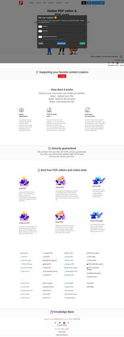 Screenshot pdf-editor-free.com