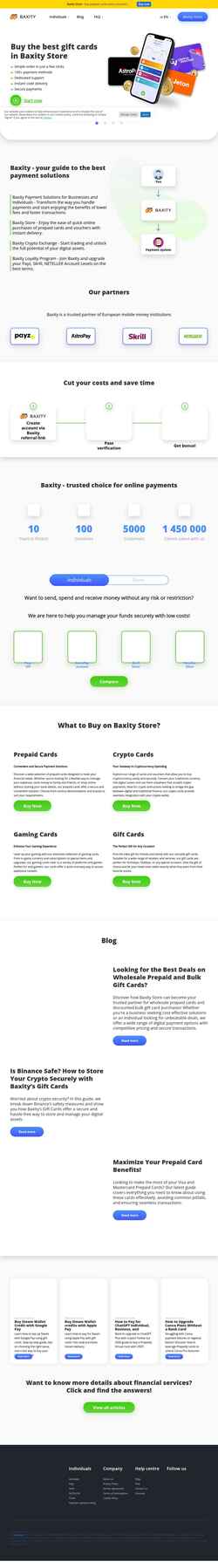 Screenshot baxity.com