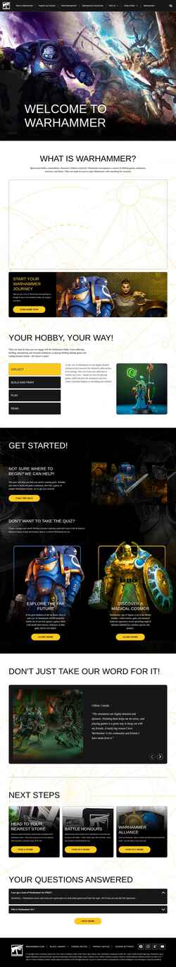 Screenshot start-warhammer.com