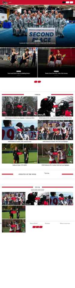 Captura de pantalla semoredhawks.com
