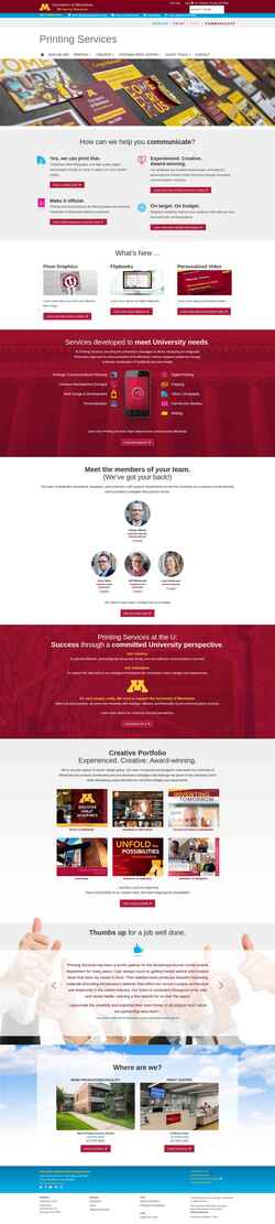 Screenshot printing.umn.edu