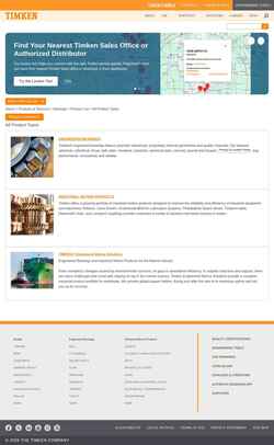 Capture d'écran cad.timken.com