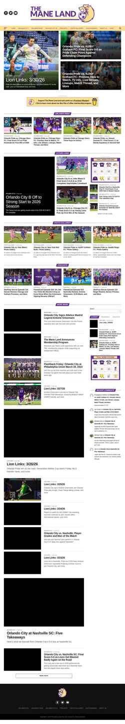 Screenshot themaneland.com