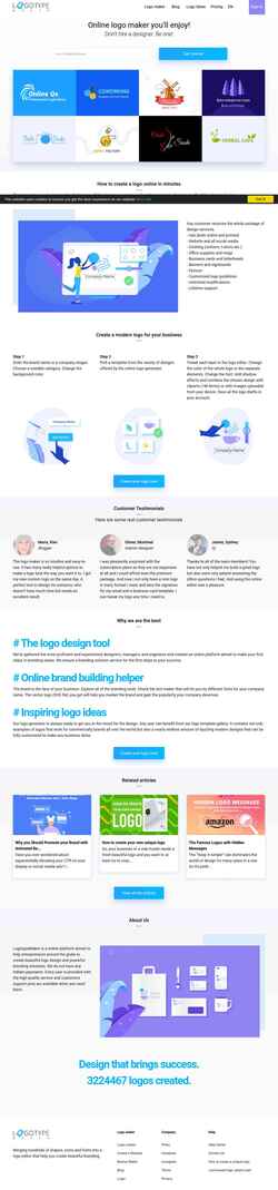 Screenshot logotypemaker.com