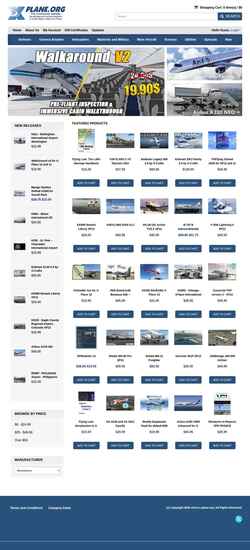 Skærmbillede store.x-plane.org