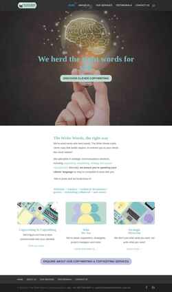 Screenshot thewritewords.com.au