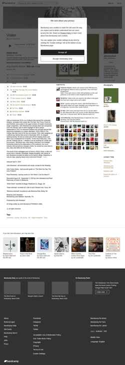 Schermata johnmoreland.bandcamp.com