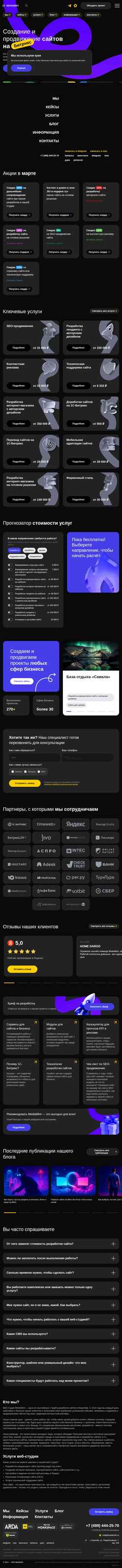 Snímek obrazovky mediamint.ru