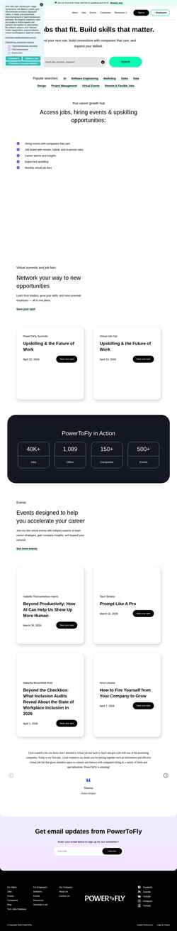 Screenshot powertofly.com