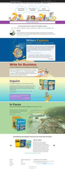 Screenshot k12.thoughtfullearning.com