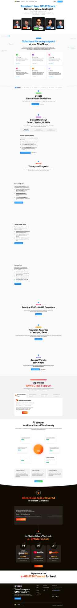 Captură de ecran e-gmat.com