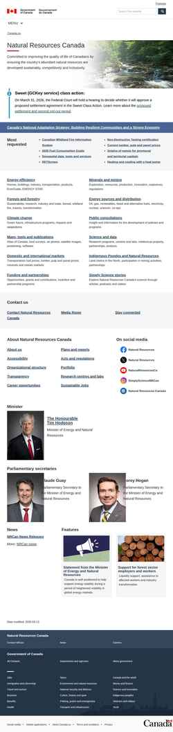 Screenshot natural-resources.canada.ca