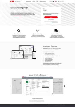 Captură de ecran empower.abb.com