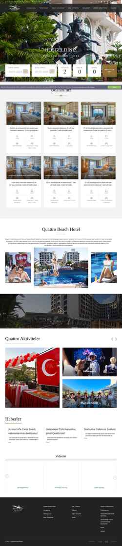 Snímek obrazovky quattrobeachhotel.com