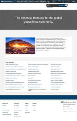 Снимак екрана pubs.geoscienceworld.org