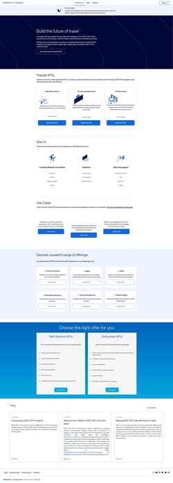 Snímek obrazovky developers.amadeus.com